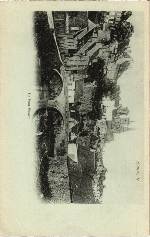 Carte postale ancienne Semur Pont Pinard