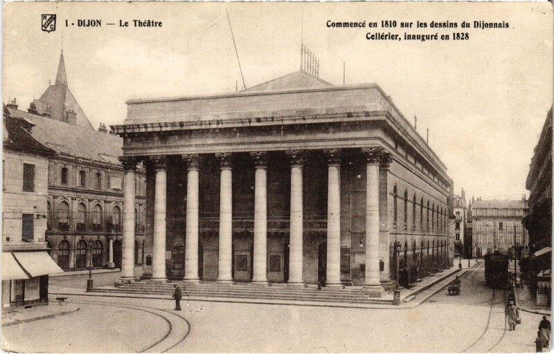 Carte postale ancienne Dijon Le Theatre à Dijon