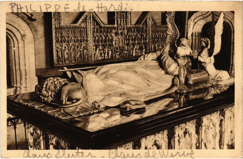 Carte postale ancienne Dijon Tombeau de Philippe le Hardi à Dijon