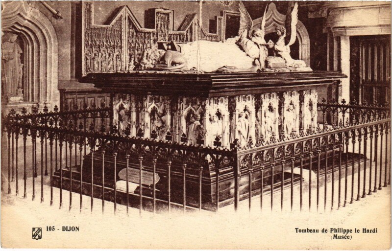 Carte postale ancienne Dijon Tombeau de Philippe le Hardi à Dijon