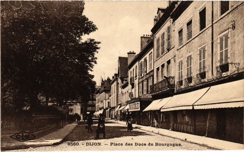 Carte postale ancienne Dijon Place des Ducs de Bourgogne à Dijon