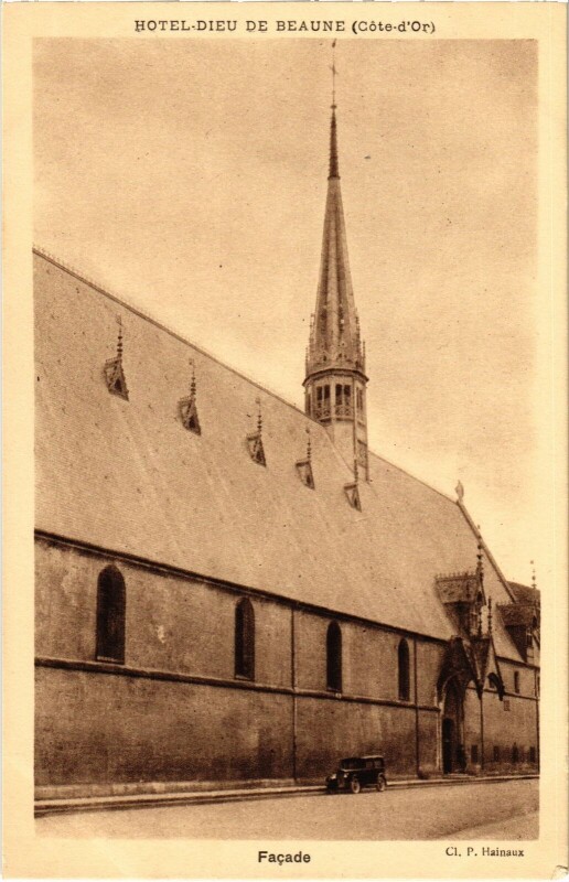 Carte postale ancienne Beaune Hotel Dieu à Beaune