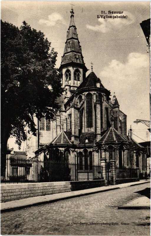 Carte postale ancienne Semur Eglise