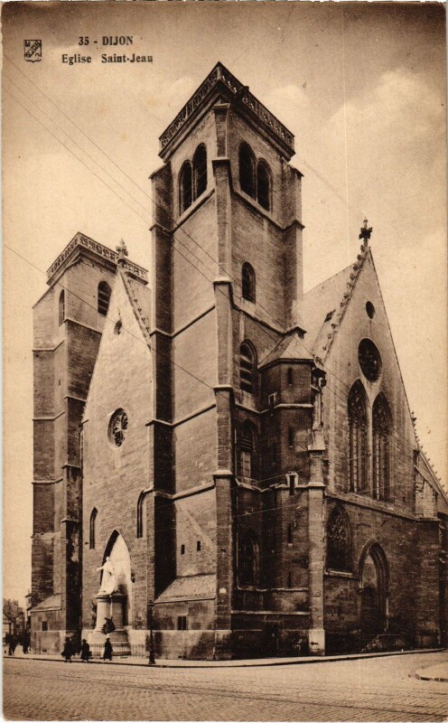 Carte postale ancienne Dijon Eglise Saint-Jean à Dijon