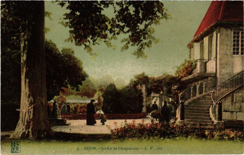 Carte postale ancienne Dijon Jardin de l'Arquebuse à Dijon