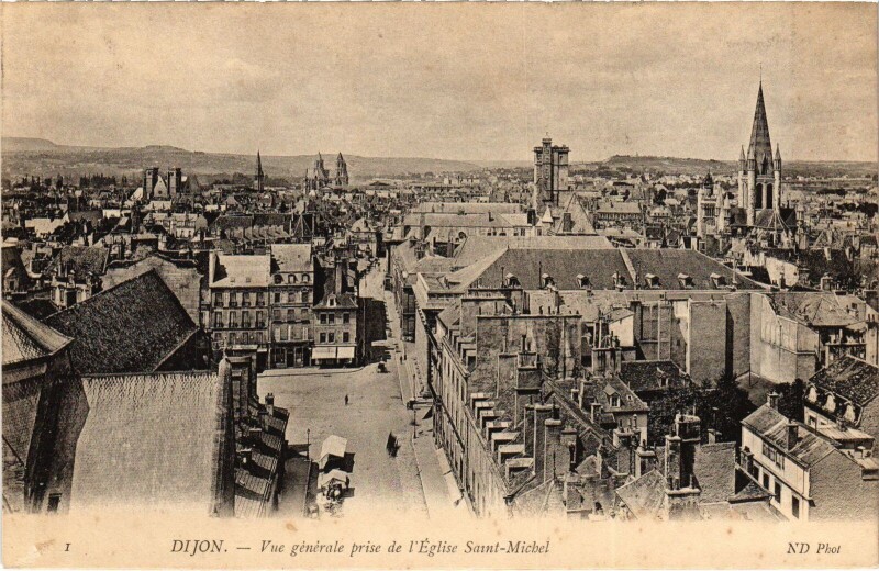 Carte postale ancienne Dijon vue generale à Dijon