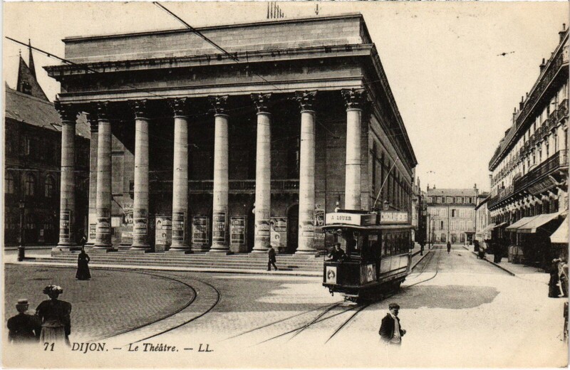 Carte postale ancienne Dijon Le Theatre à Dijon
