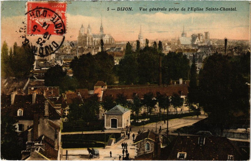 Carte postale ancienne Dijon vue generale à Dijon