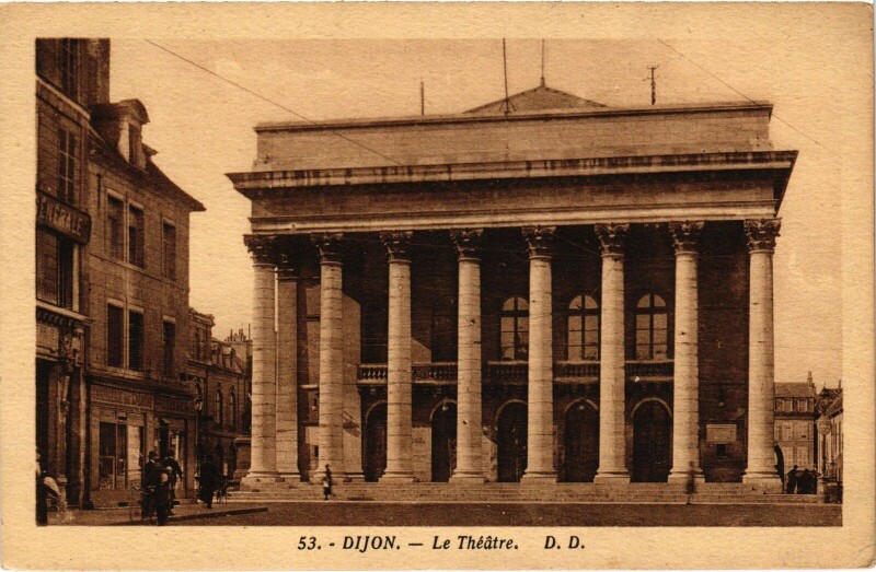 Carte postale ancienne Dijon Le Theatre à Dijon
