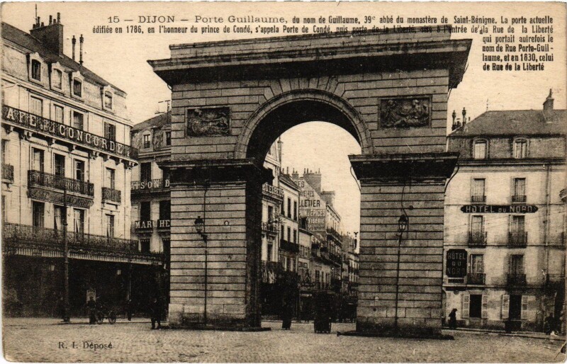 Carte postale ancienne Dijon Porte Guillaume à Dijon