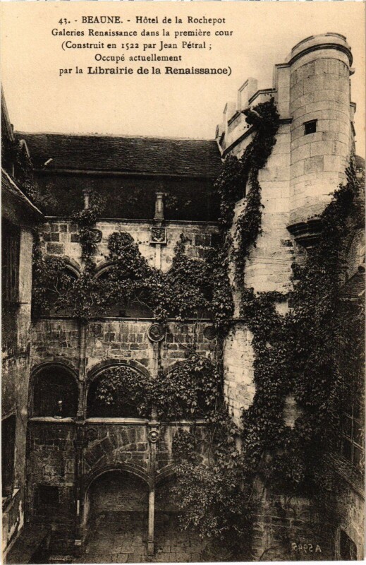 Carte postale ancienne Beaune Hotel de la Rochepot à Beaune