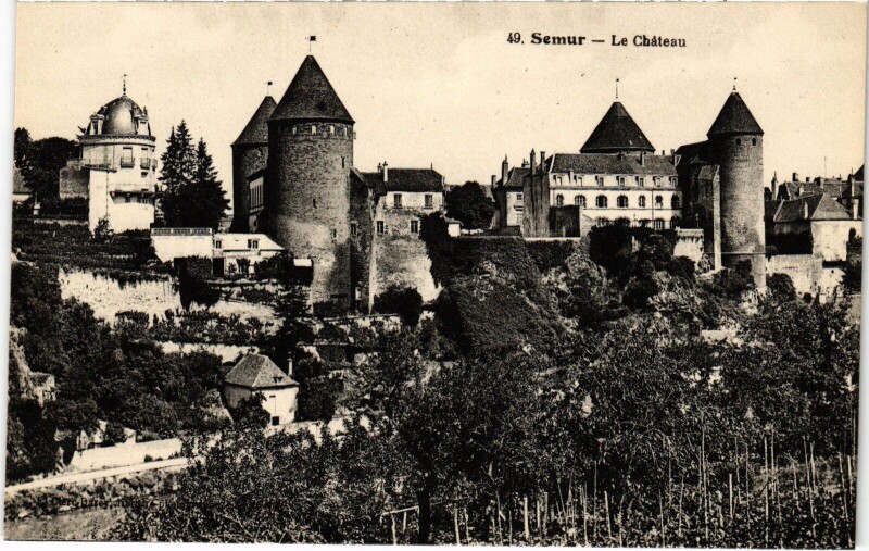Carte postale ancienne Semur Le Chateau
