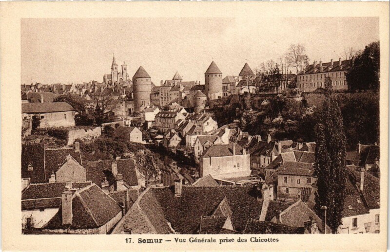 Carte postale ancienne Semur vue generale