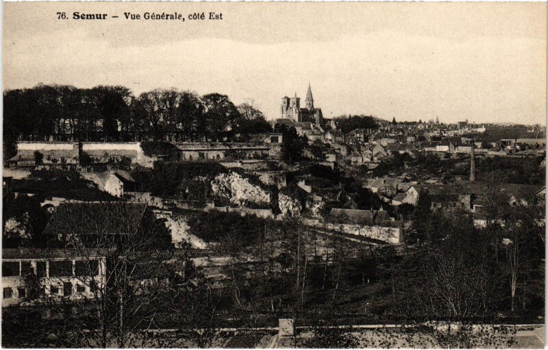 Carte postale ancienne Semur vue generale