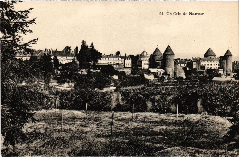 Carte postale ancienne Semur un coin