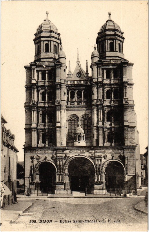 Carte postale ancienne Dijon Eglise Saint-Michel à Dijon