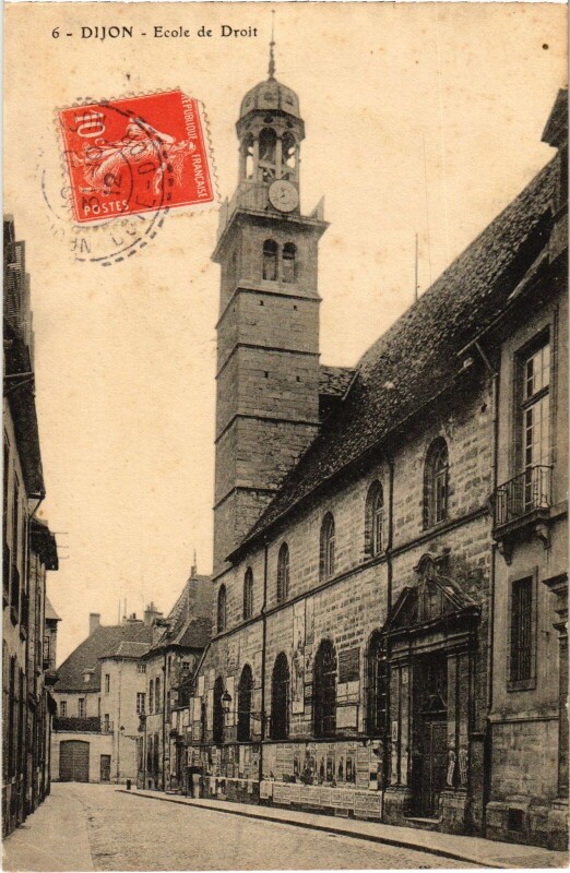 Carte postale ancienne Dijon Ecole de Droit à Dijon