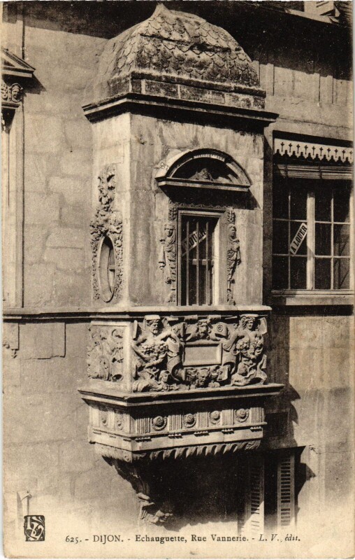 Carte postale ancienne Dijon Echauguette, Rue Vannerie à Dijon