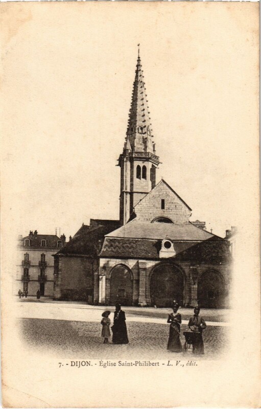Carte postale ancienne Dijon Eglise Saint-Philibert à Dijon