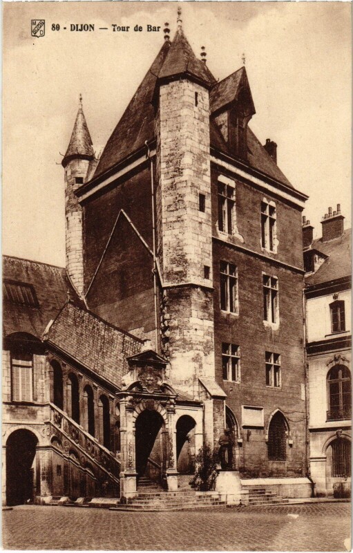 Carte postale ancienne Dijon Tour de Bar à Dijon