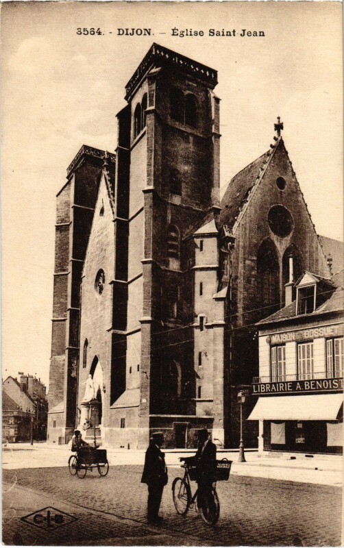 Carte postale ancienne Dijon Eglise Saint-Jean à Dijon