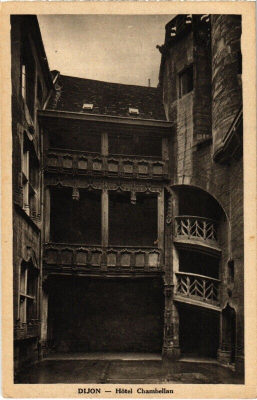 Carte postale ancienne Dijon Hotel Chambellan à Dijon