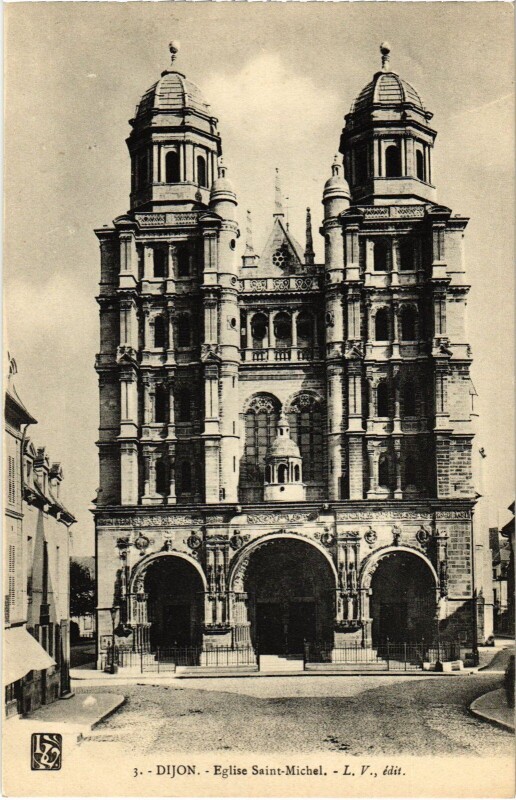 Carte postale ancienne Dijon Eglise Saint-Michel à Dijon