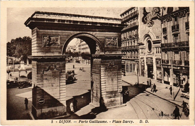 Carte postale ancienne Dijon Porte Guillaume à Dijon
