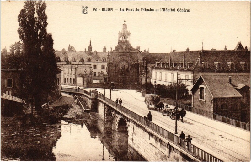 Carte postale ancienne Dijon Pont de l'Ouche à Dijon