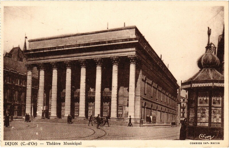 Carte postale ancienne Dijon Theatre Municipal à Dijon
