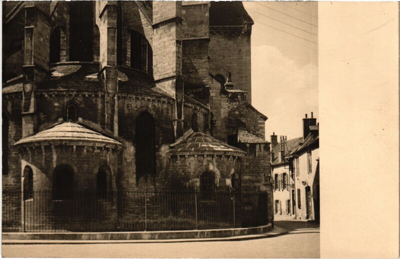 Carte postale ancienne Beaune Eglise Note à Beaune