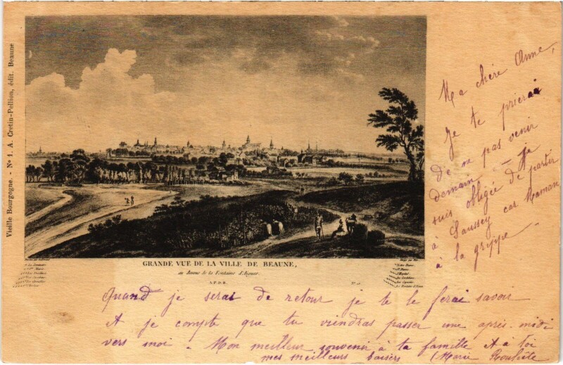 Carte postale ancienne Beaune à Beaune