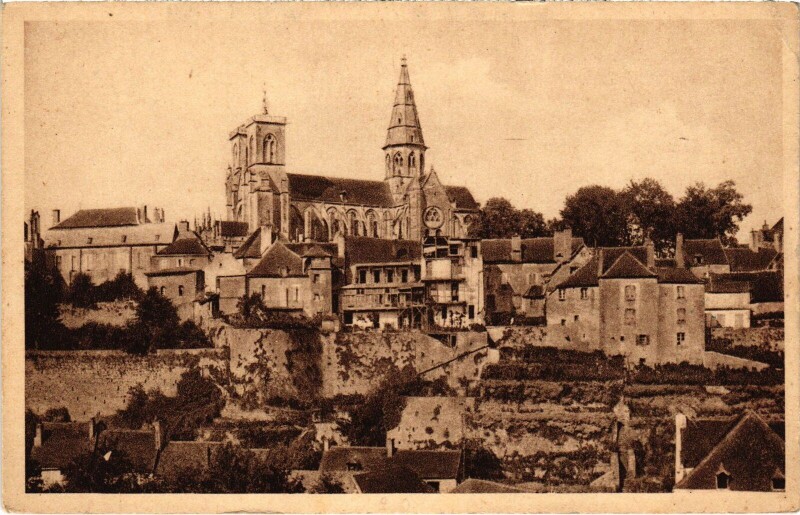 Carte postale ancienne Semur Eglise Notre Dame