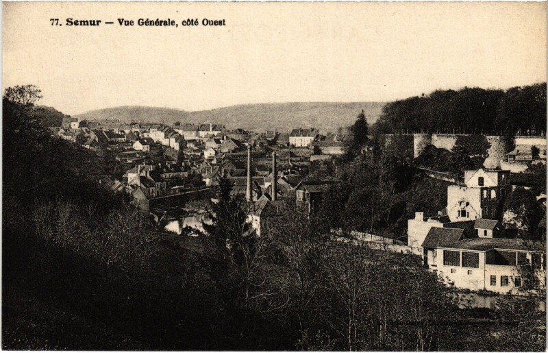 Carte postale ancienne Semur vue generale