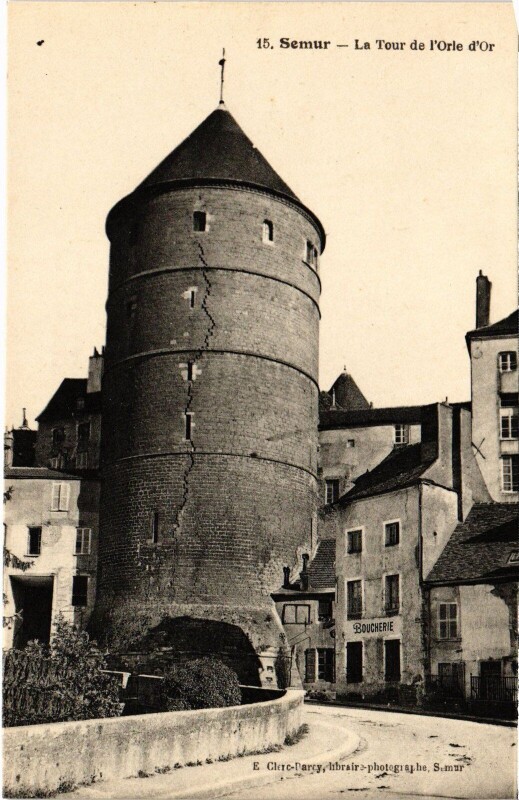Carte postale ancienne Semur Tour de l'Orle d'Or