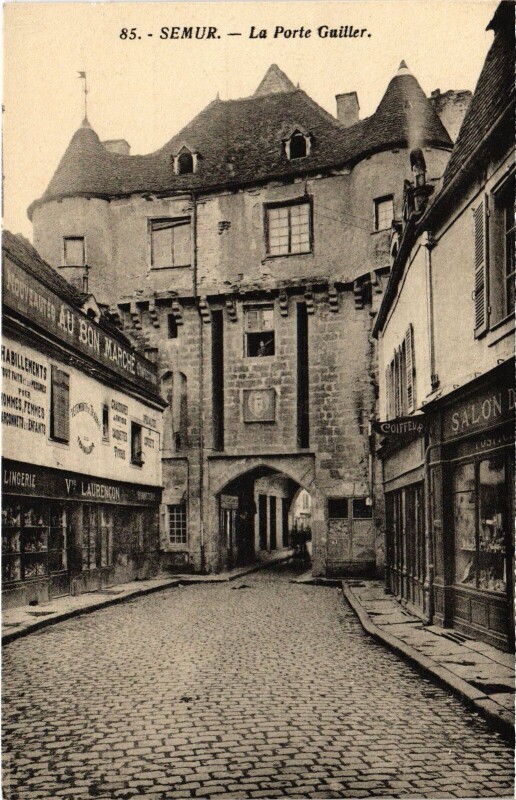 Carte postale ancienne Semur Porte Guiller