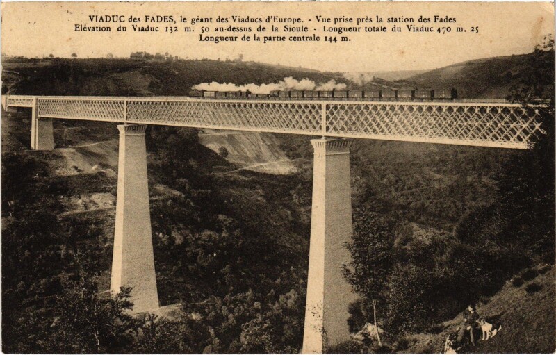Carte postale ancienne Viaduc des Fades