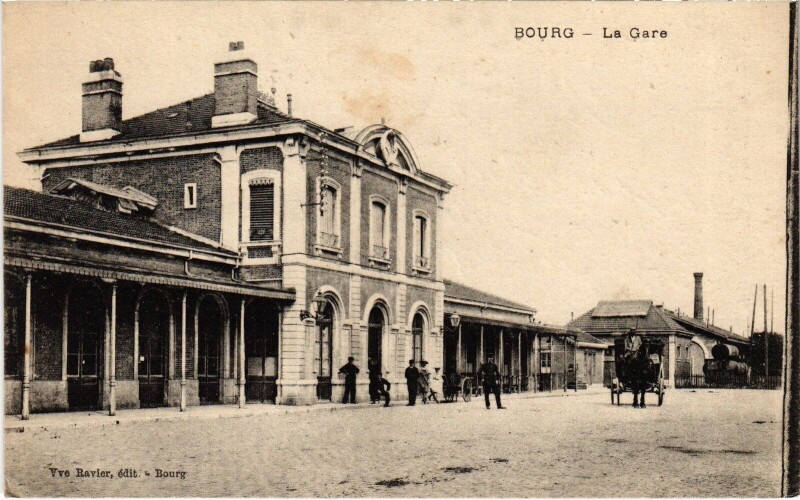 Carte postale ancienne Bourg La Gare Railway