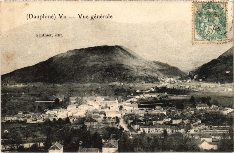 Carte postale ancienne Vif vue générale