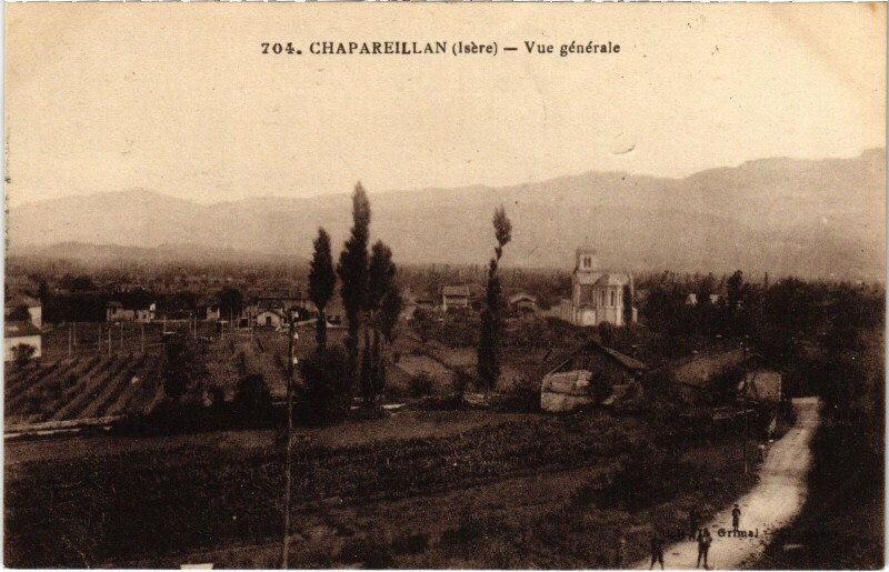 Carte postale ancienne Chapareillan vue générale à Chapareillan