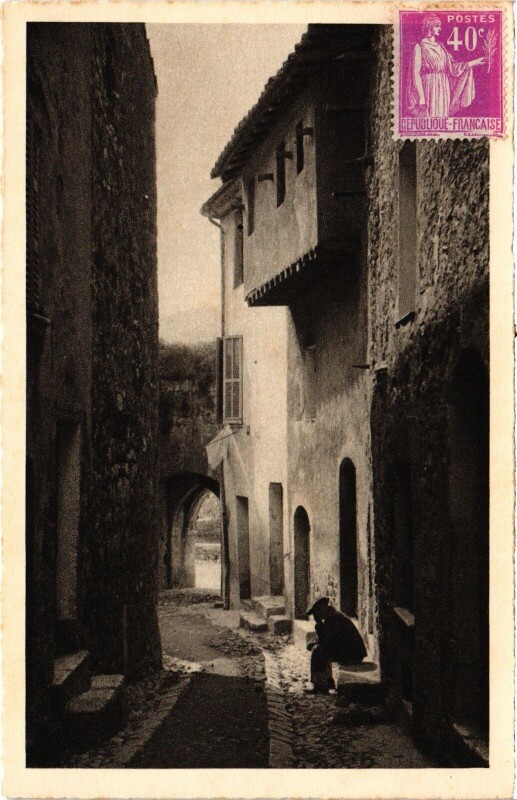 Carte postale ancienne Vence Vieille rue à Vence