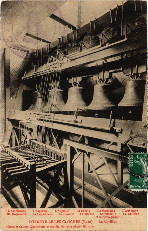 Carte postale ancienne Corneville-les-Cloches Le Carillon