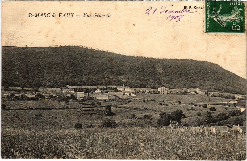 Carte postale ancienne Saint-Marc-de-Vaux vue générale