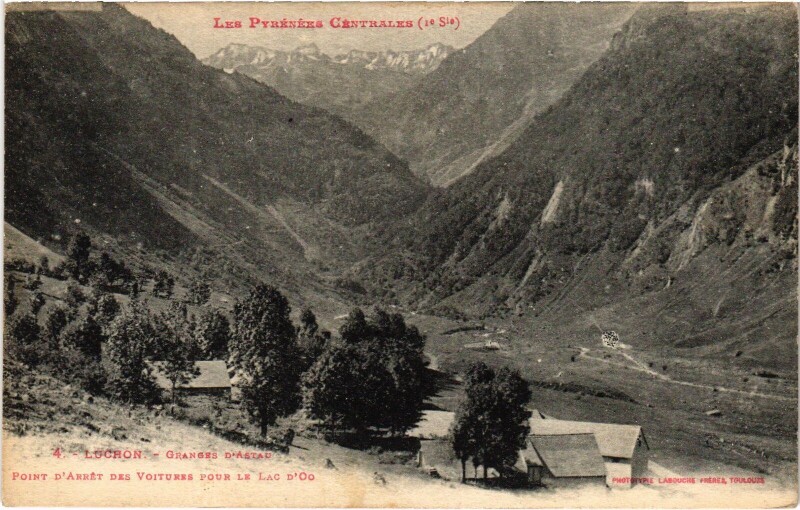 Carte postale ancienne Luchon Granges s'Astau
