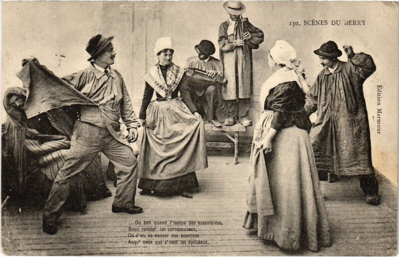 Carte postale ancienne Scenes du Berry