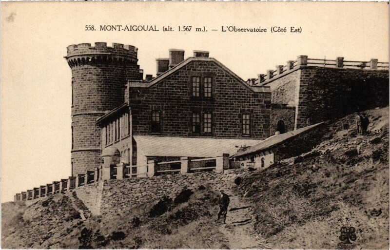 Carte postale ancienne Mont-Augoual Observatoire