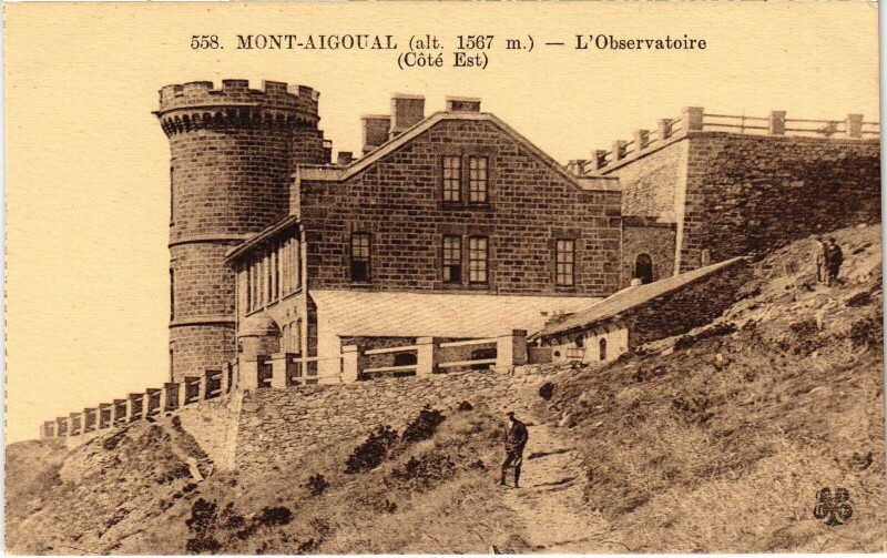 Carte postale ancienne Mont-Augoual Observatoire