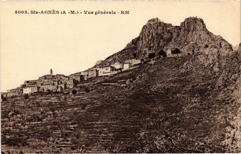 Carte postale ancienne Saint-Agnes vue générale