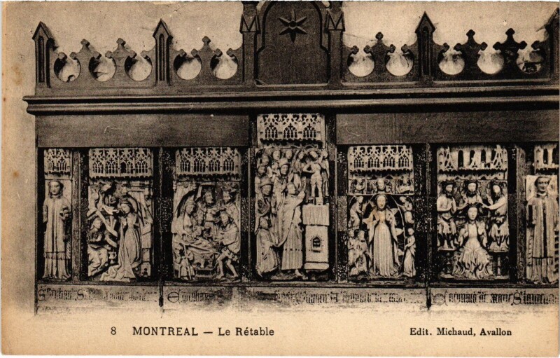 Carte postale ancienne Montréal Le rétable à Montréal