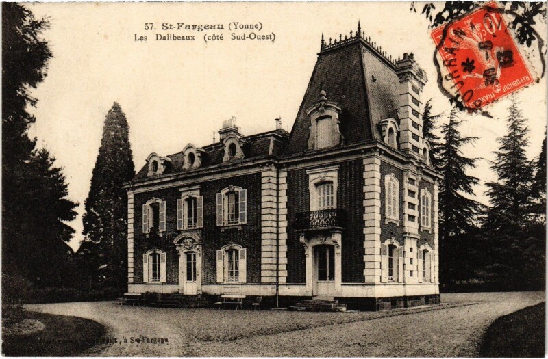 Carte postale ancienne Saint-Fargeau Les Delibeaux à Saint-Fargeau